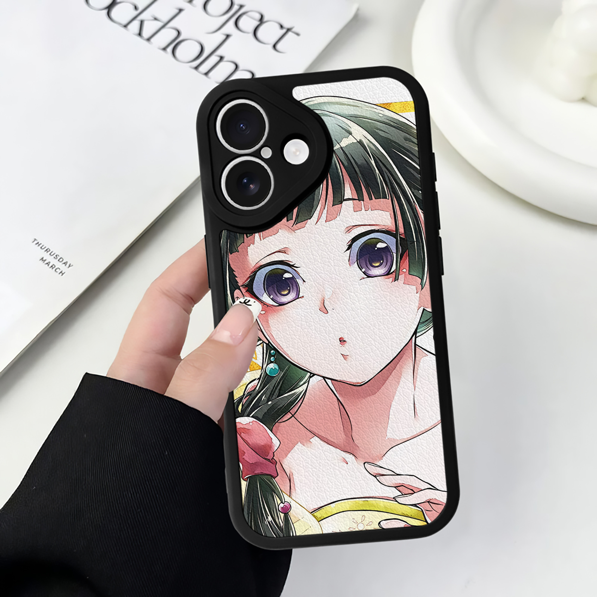 薬屋のひとりごと The Apothecary Diaries 【iPhone 16シリーズ対応】シリコンスマホケース（レザー調） 材質：シリコン